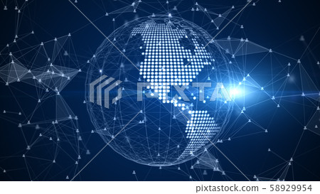 Technology network data connection, Digital - Stock Illustration ...