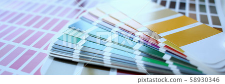 Color print of pantone statistics offset 58930346