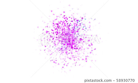 CG顆粒三角形五彩紙屑散佈成一圈 CG顆粒三角形五彩紙屑散佈成一圈 58930770