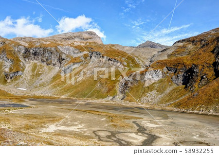 Beautiful alpine mountains, Austria. Fresh clean air, nature background. On the tops of the 58932255