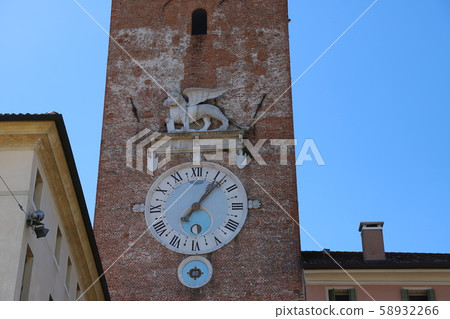 Idyllic village scenery in Veneto, Italy 58932266