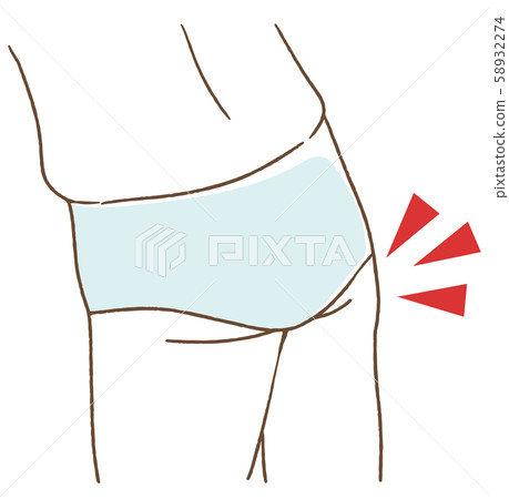 Ass sagging illustration 58932274