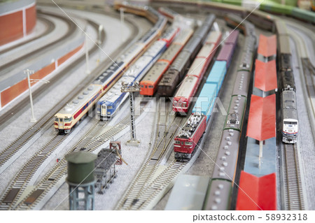 Railway model diorama 58932318