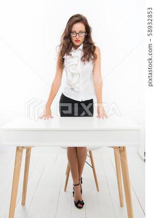 welcome on board. businesswoman in office. office welcome on board. businesswoman in office. office 58932853