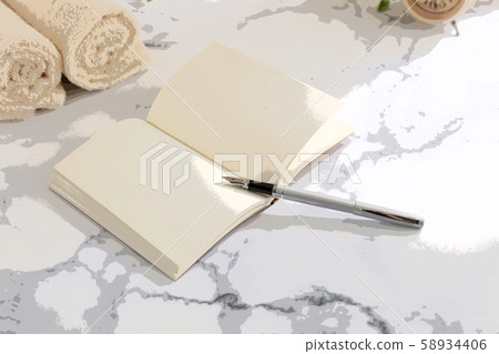 Notebook and pen Notebook and pen 58934406