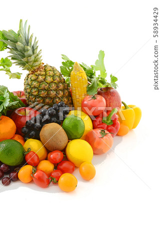 Fresh vegetables and fruits 58934429