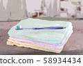 Toothbrush and towel 58934434