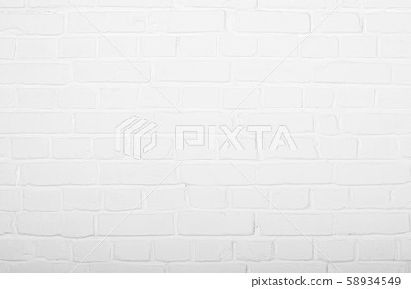 White painted authentic brick wall background 58934549