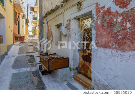 In the streets of Pelekas village on Corfu island In the streets of Pelekas village on Corfu island 58935030