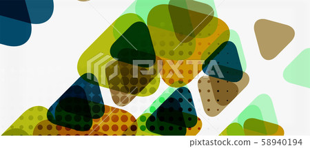 Vector triangle geometric abstract composition background. Retro vector illustration. Ornament Vector triangle geometric abstract composition background. Retro vector illustration. Ornament 58940194