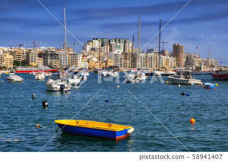 Sliema Town Skyline in Malta 58941407