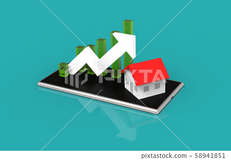 Growth real estate concept. Growth real estate concept. 58941851