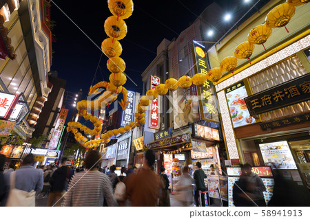 Yokohama cityscape in Japan Yokohama Chinatown (night view) Yokohama cityscape in Japan Yokohama Chinatown (night view) 58941913