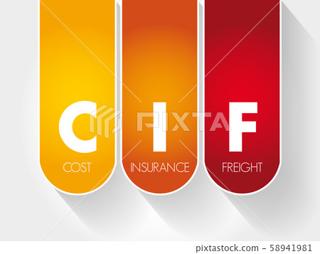 CIF - Cost Insurance Freight acronym CIF - Cost Insurance Freight acronym 58941981