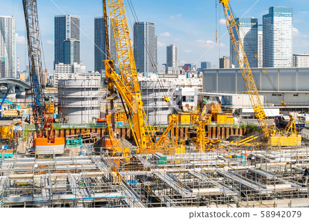 Construction site working in Japan Construction site working in Japan 58942079