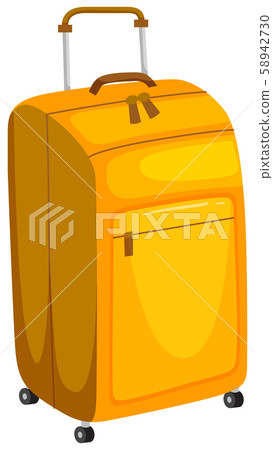 yellow hand luggage