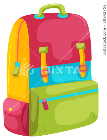 multicoloured backpack
