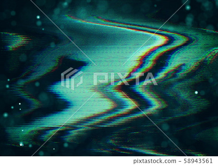 Futuristic Glitch background. Abstract pixel noise glitch error video damage like Vhs glitch 58943561