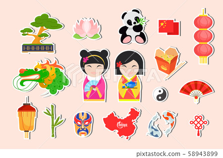 traditional Chinese symbols 58943899