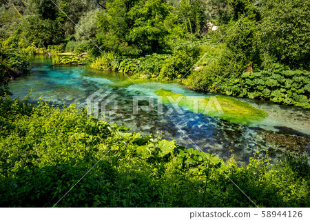 Bistrice river, Albania near Blue Eye water source 58944126