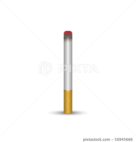 Realistic 3d Cigarette. Vector illustration 58945666