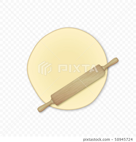 Bread dough isolated Bread dough isolated 58945724