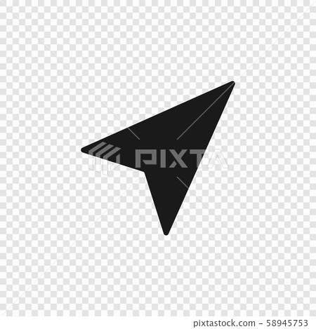 Navigation arrow Icon isolated Navigation arrow Icon isolated 58945753