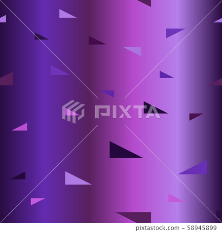 Glossy right triangle pattern. Seamless vector 58945899