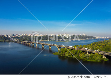 Aerial view of the Paton Bridge Aerial view of the Paton Bridge 58947939
