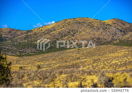 Bald Mountain with vivid sky background in Utah 58948776