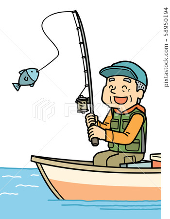 Illustration | Elderly people | Fishing | Hobbies | Grandpa Illustration | Elderly people | Fishing | Hobbies | Grandpa 58950194