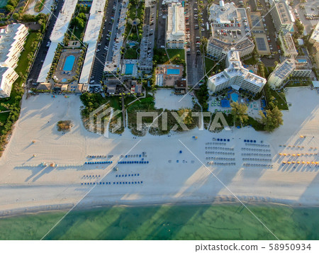Aerial view of St Pete beach and resorts Aerial view of St Pete beach and resorts 58950934