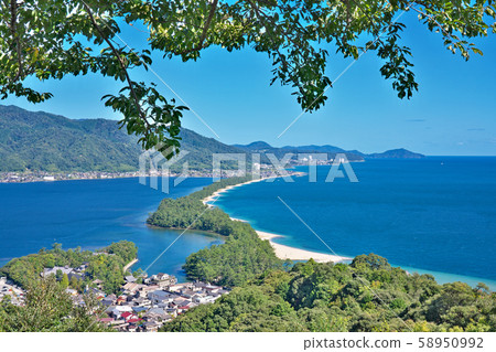 [天橋立（來自天橋立觀景台）]京都宮津 58950992