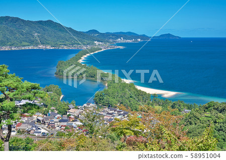 [天橋立（來自天橋立觀景台）]京都宮津 58951004