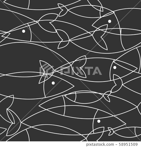 fish seamless pattern fish seamless pattern 58951509