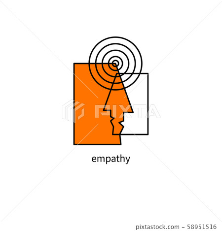 empathy icon, psychotherapy sign empathy icon, psychotherapy sign 58951516