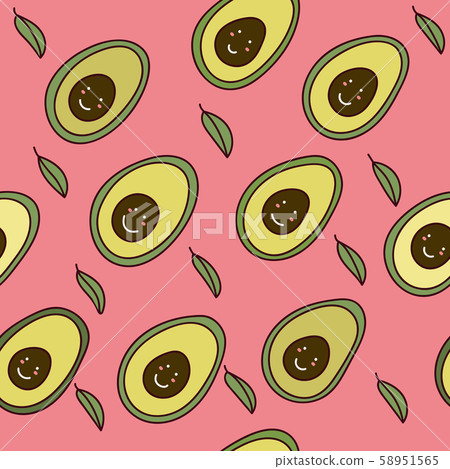 Avocado seamless pattern for print 58951565
