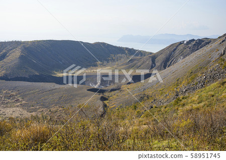 The crater seen from the Usu Volcano Observatory The crater seen from the Usu Volcano Observatory 58951745