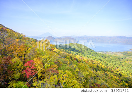 Lake Toya (view from Mt. Usu Ropeway) 58951751