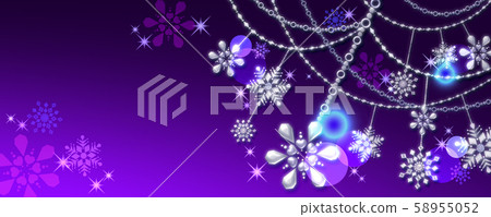 Snow crystal ornament 3D jewelry_other colors, variations available 58955052
