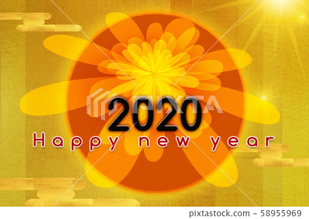 新年のグリーティングカード、菊、日本、真っ赤な太陽、新年賀卡,菊花, 日本, 紅太陽,japan, 新年のグリーティングカード、菊、日本、真っ赤な太陽、新年賀卡,菊花, 日本, 紅太陽,japan, 58955969