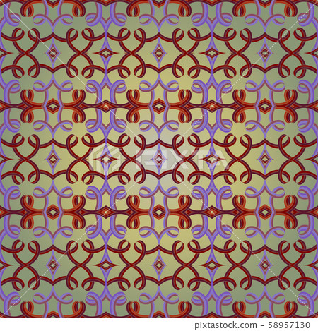 Seamless vector pattern in baroque style. 58957130