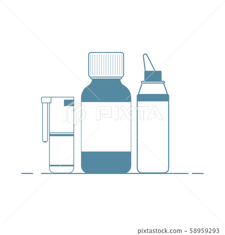 set of sprays and syrup 58959293