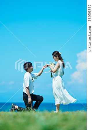 新婚夫婦求婚 新婚夫婦求婚 58959882