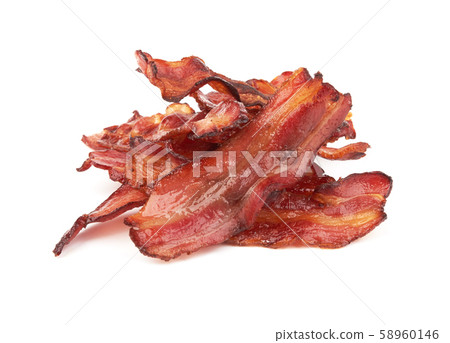 bacon on white 58960146
