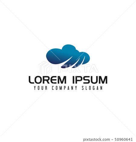 Communications internet cloud logo design concept Communications internet cloud logo design concept 58960641