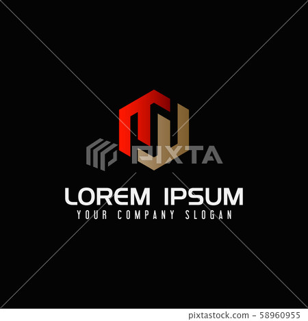 Modern Letter M logo design concept template Modern Letter M logo design concept template 58960955