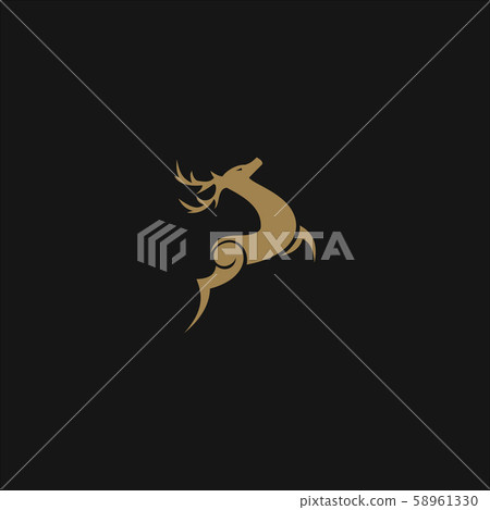 luxury deer logo design concept template luxury deer logo design concept template 58961330