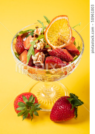 strawberry dessert in the bowl 58961803