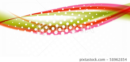 Line wave art illustration on light backdrop. Vector abstract design banner template. Business Line wave art illustration on light backdrop. Vector abstract design banner template. Business 58962854